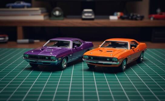 Jak drobne zmiany nadwozia Hemi Cuda z 1970 i 1971 wpływają na ocenę miniatury 1:64