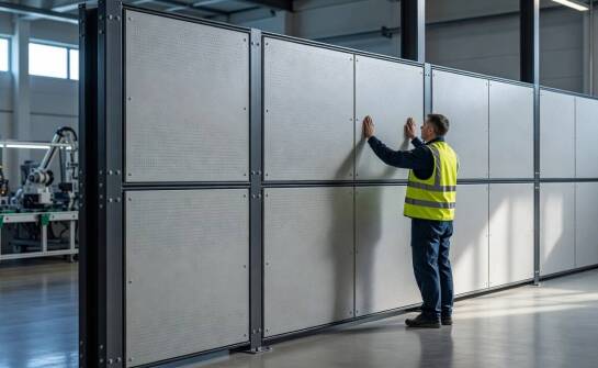 Modułowy układ paneli do osłon akustycznych, gdy instalacja ma rosnąć etapami