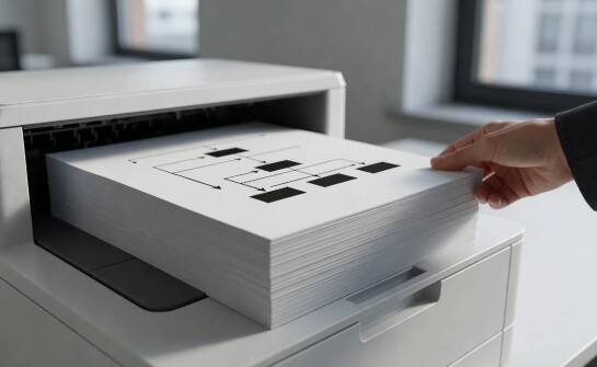 Jak parametry papieru biurowego wpływają na druk firmowy, zacięcia i poprawki