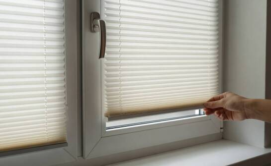 Montaż plis przy oknie z klamką: jak zachować swobodę uchylania i wygodę obsługi