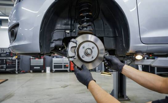 Jak mechanik łączy objawy z jazdy próbnej z oględzinami zawieszenia i hamulców na podnośniku