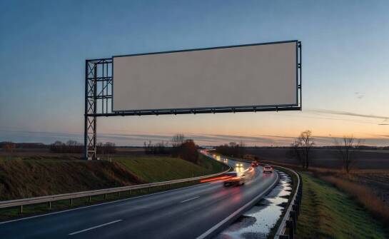 Jak światło, kierunek jazdy i otoczenie zmieniają czytelność billboardu między Radomiem a Kielcami