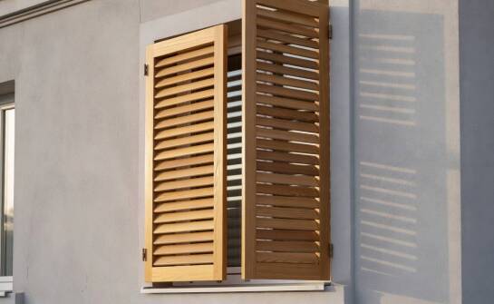 Warum Holzart und Konstruktion über Haltbarkeit und Erscheinungsbild von Fensterläden an der Fassade entscheiden