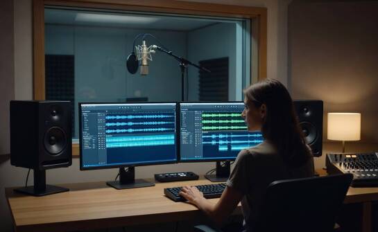 Wie lässt sich eine deutsche Stimme in einem Radiospot einsetzen?