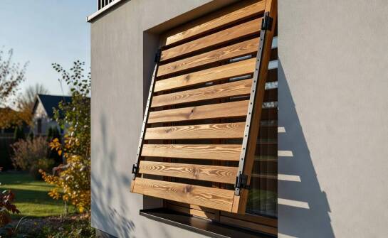 Wann verändern Fensterläden aus Holz den thermischen Komfort und die Wirkung der Hausfassade?