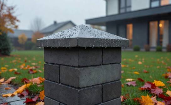 Jak dobrać daszek do ogrodzenia modułowego, żeby chronił beton przed wilgocią