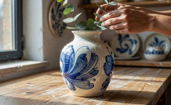 How High Firing Affects the Durability and Care of a Hand-Decorated Ceramic Vase