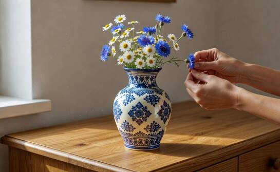 How to Choose a Hand-Decorated Ceramic Vase for a Bouquet and Interior