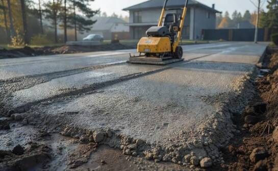 Jak grunt, mróz i termin dostawy wpływają na klasę oraz grubość warstwy z betonu półsuchego