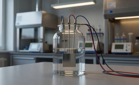 Jak zbudowane jest stanowisko pomiarowe w elektrochemii i co zmienia w wyniku