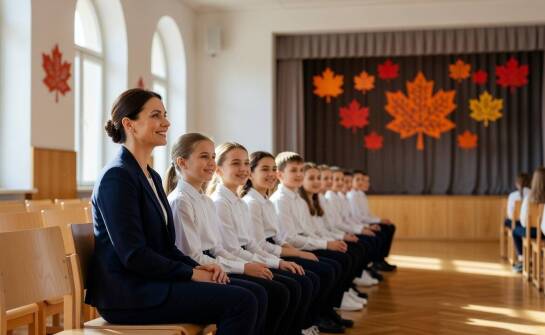 Szkolna akademia z okazji Dnia Edukacji Narodowej z krótką grą i pracą z tekstem