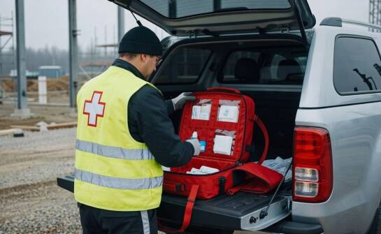 Mobilna apteczka w plecaku dla ekip pracujących między stanowiskami i na otwartym terenie