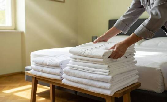 Jak ułożyć obieg pościeli i ręczników w apartamentach obsługiwanych przez zewnętrzną pralnię