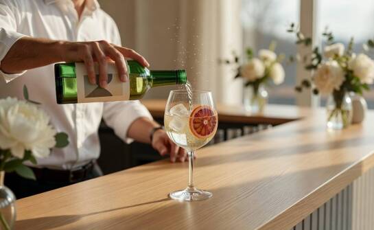 Wermut Martini jako lekki aperitif i baza prostych drinków przy weselnym barze