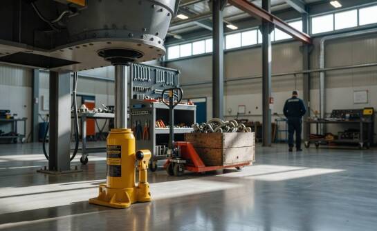 Jak podnośnik hydrauliczny wspiera dostęp do ciężkich maszyn podczas serwisu w hali