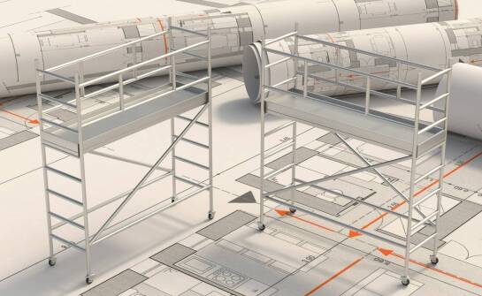 Rusztowanie choinkowe 100m2 – jak wpływa na organizację przestrzeni roboczej?