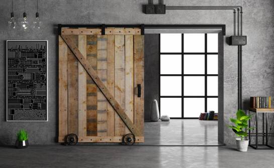 Drzwi płaskie jako element stylizacji wnętrz industrialnych