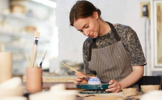 Ceramic bowl in the context of contemporary interior design trends