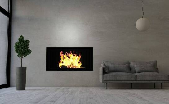 Kominki na biopaliwo jako centralny punkt w minimalistycznym wnętrzu