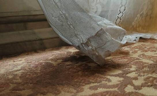 Gipiura do firan 15 cm w aranżacji okien kuchennych
