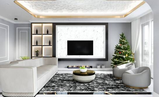 Metalowe stojaki na choinki jako element nowoczesnego designu wnętrz