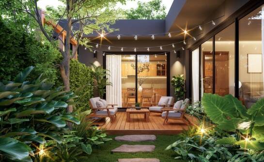 Inspiracje aranżacji z baliami ogrodowymi w roli głównej