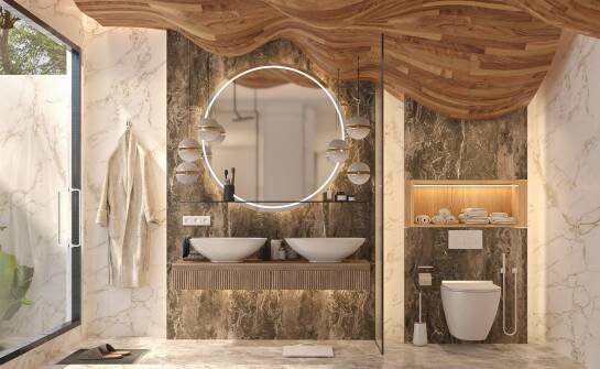 Szafki łazienkowe z lustrem a oświetlenie LED – korzyści i zastosowania