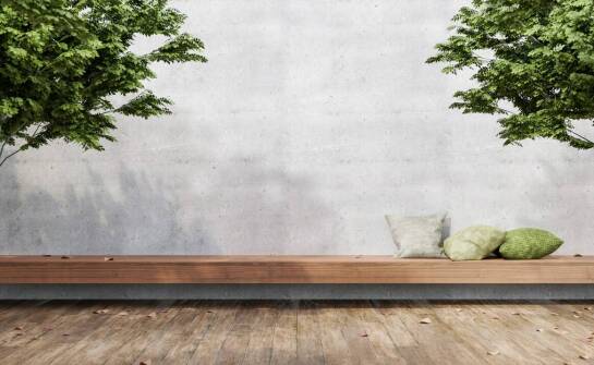 Donice betonowe kwadratowe jako element wyposażenia stref wypoczynkowych