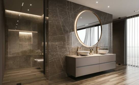 Zalety lusterka kosmetycznego LED z technologią antymgłową w łazience