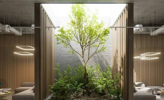 Trawertyn na ścianie w przestrzeniach biurowych – ponadczasowy wybór