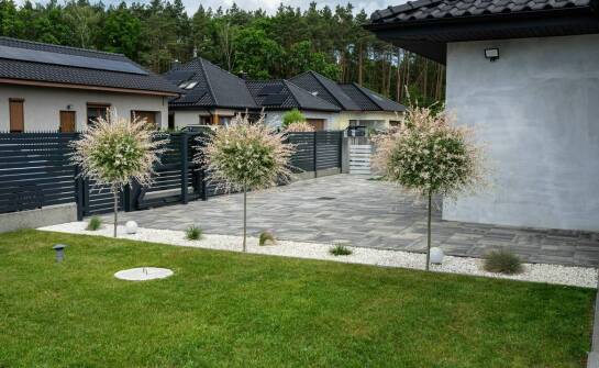 Nasadzenia i projektowanie ogrodu przy budowie domu w Konstancinie Jeziornej