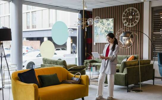 Stylizacje biurowe z torebką 3 komory A