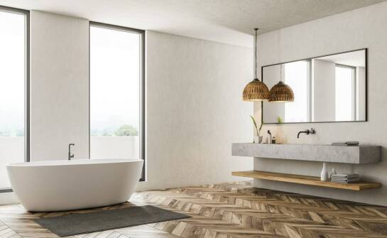 Jakie wykończenie posadzek z mikrocementu wybrać do łazienki?