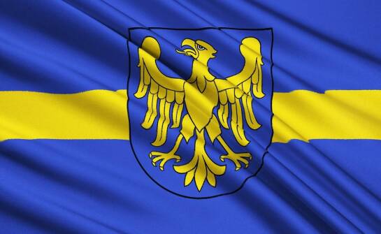 Wypożyczanie niebieskich flag z żółtym paskiem na targach – co warto wiedzieć?