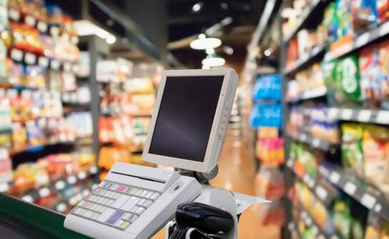 Proces składania zamówień na artykuły spożywcze w hurtowni online.