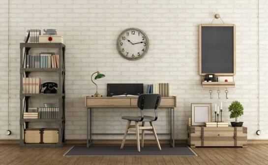 Funkcjonalność i design: loftowe biurko 100 cm w stylu industrialnym