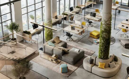 Korzyści z kompleksowego podejścia do aranżacji biurowych wnętrz