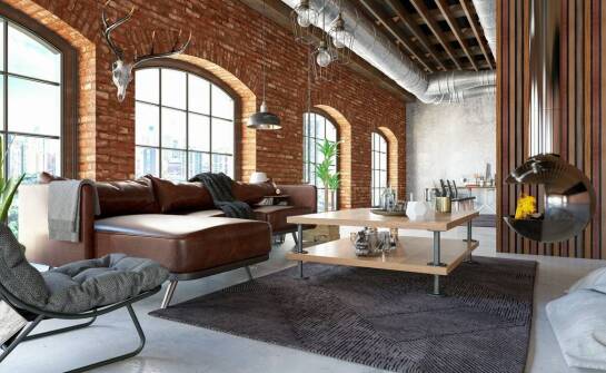 Kamienne płyty posadzkowe jako element stylu industrialnego