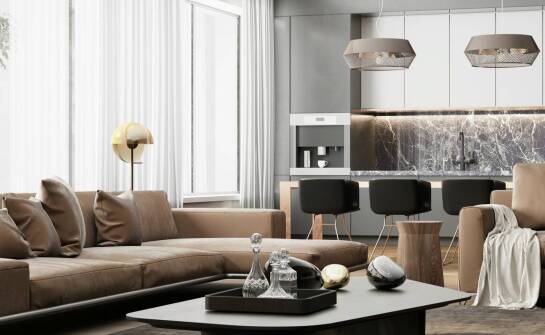 Wybór podłogi do salonu z aneksem kuchennym o powierzchni 45 m²: co wybrać dla trwałości i estetyki?