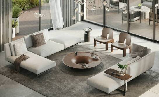 Meble do salonu z szafą jako kluczowy element aranżacji wnętrza.