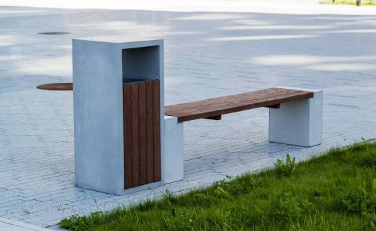 Innowacyjne betonowych ławek miejskich wzornictwo