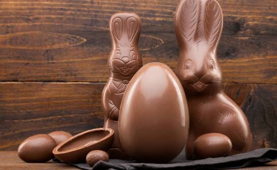 Czekoladowe figurki jako doskonały upominek na Wielkanoc.