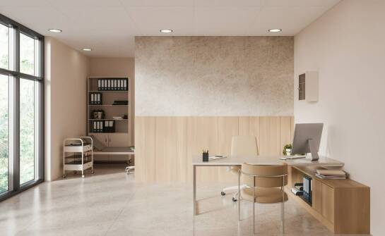 Nowoczesne kolorystyczne rozwiązania z palety Beckers do biurowych pomieszczeń