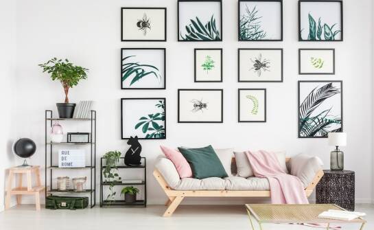 Oprawa obrazów: pomysły i trendy dekoracji ściennych dla domów