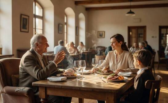 Obiad dla kilku pokoleń w restauracji — co decyduje o komforcie przy stole