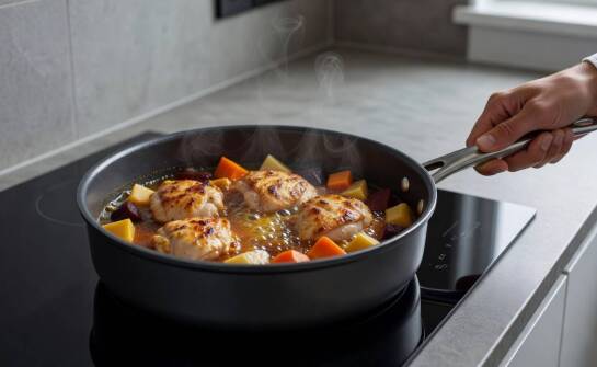 Kiedy głęboka patelnia zastępuje rondel przy duszeniu, smażeniu i większych porcjach w kuchni gastronomicznej i domowej