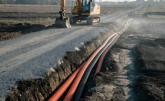 Infrastruktura techniczna przedmieść — jakie ukryte prace w terenie poprzedzają rozpoczęcie budowy osiedla domów szeregowych