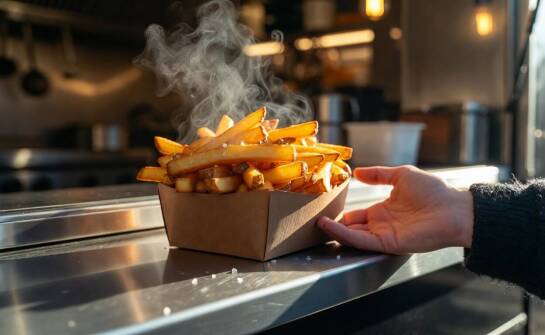 Dlaczego pudełko dopasowane do porcji 100 g usprawnia wydawanie frytek w gastronomii mobilnej