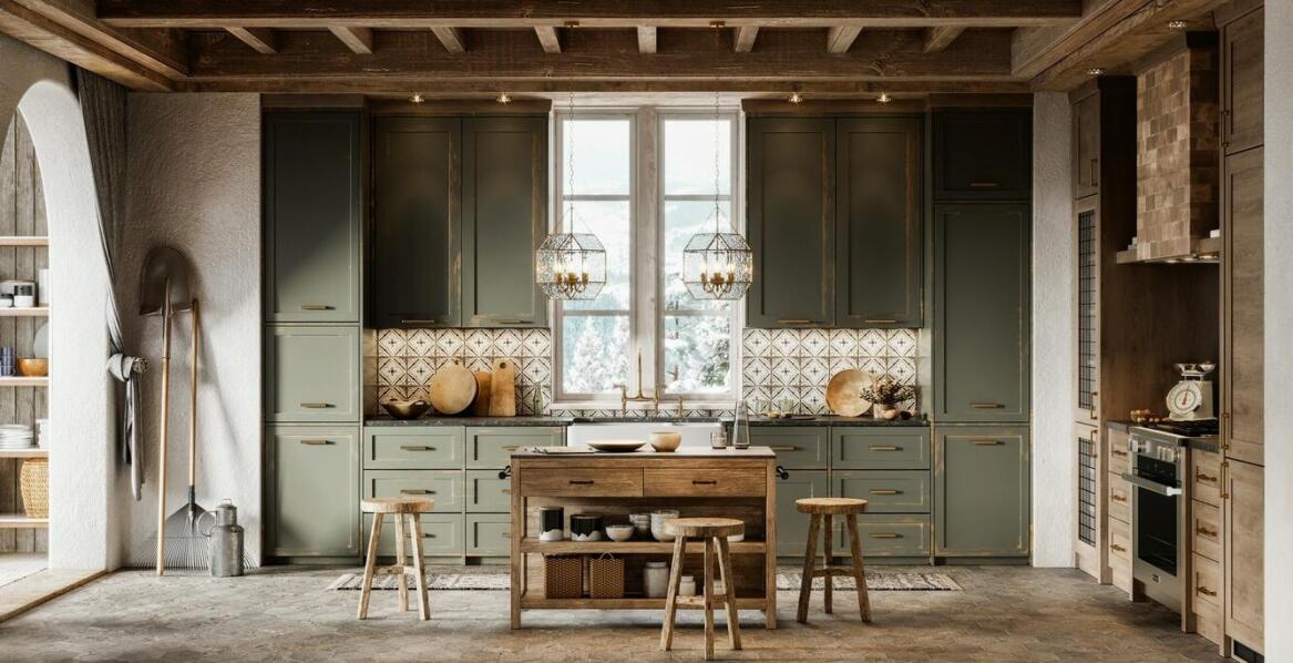 Do jakich aranżacji pasuje zlew kuchenny ze złotą baterią?