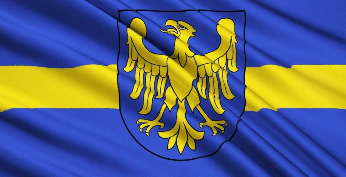 Wypożyczanie niebieskich flag z żółtym paskiem na targach – co warto wiedzieć?